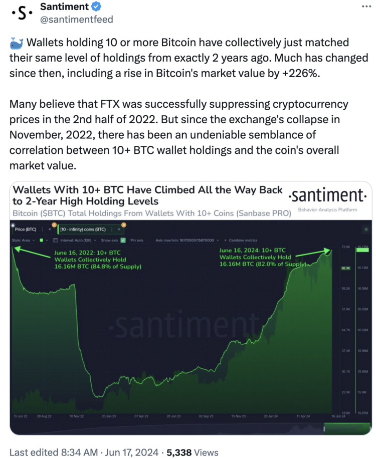 Bitcoin whales load up as BTC stays still at $66k: What’s their strategy?